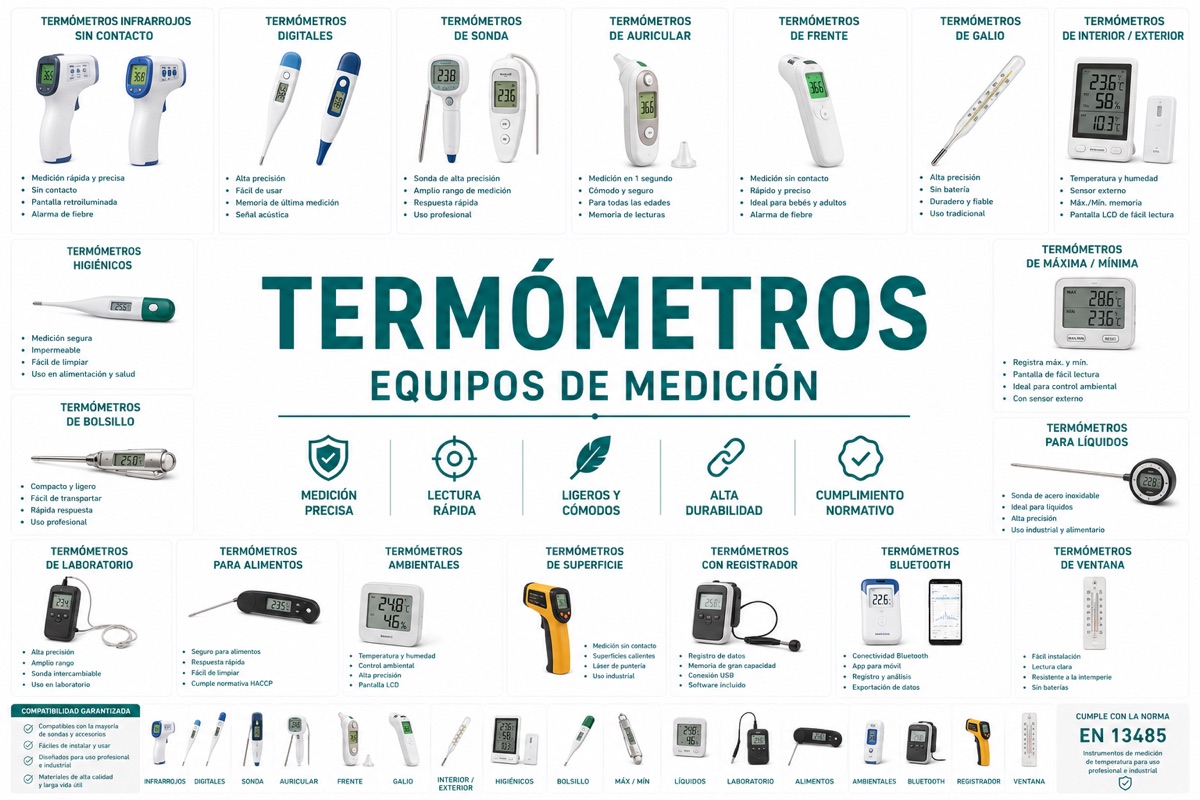 Termómetros Profesionales | Control Preciso de la Temperatura en Cualquier Aplicación