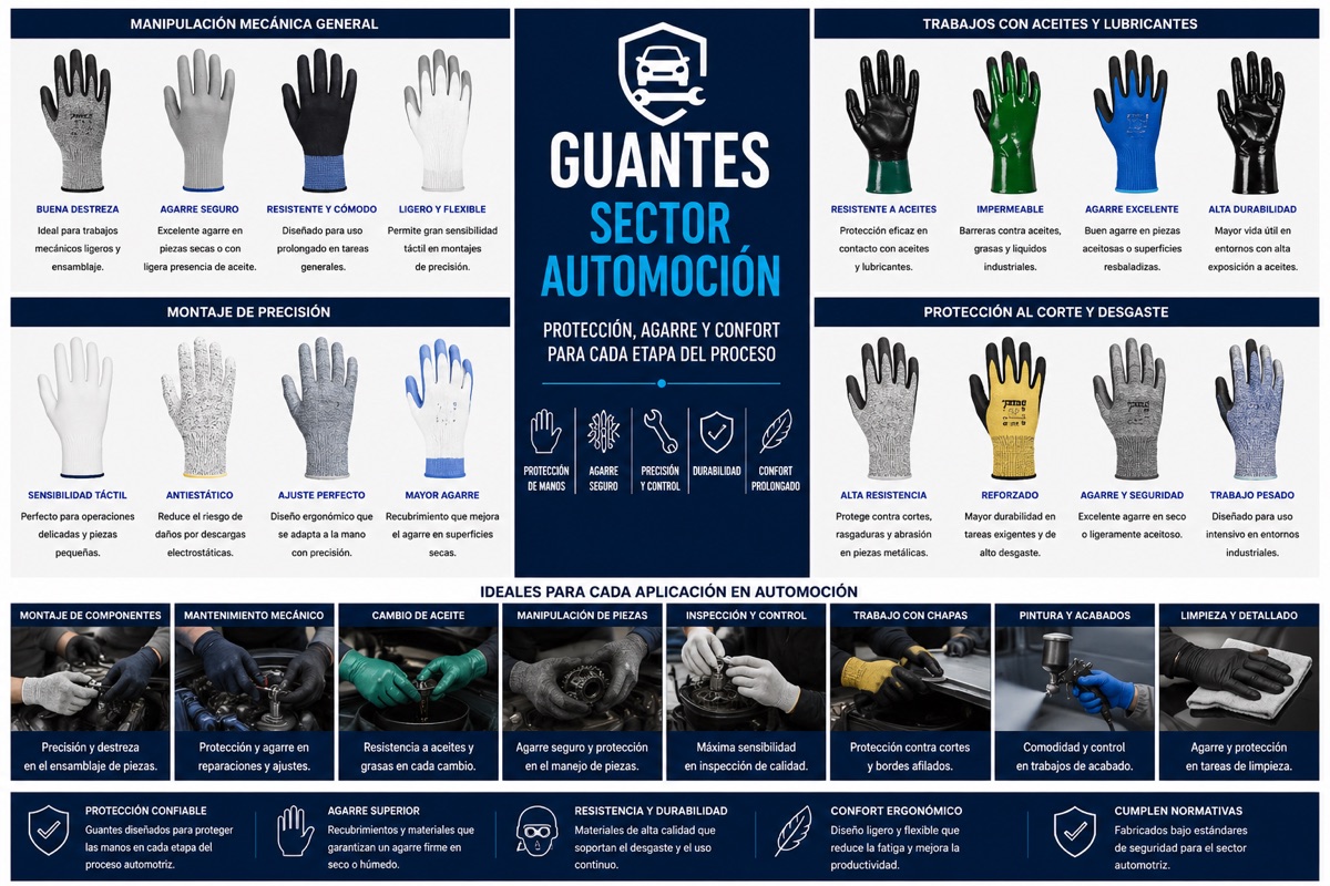 Guantes Sector Automoción