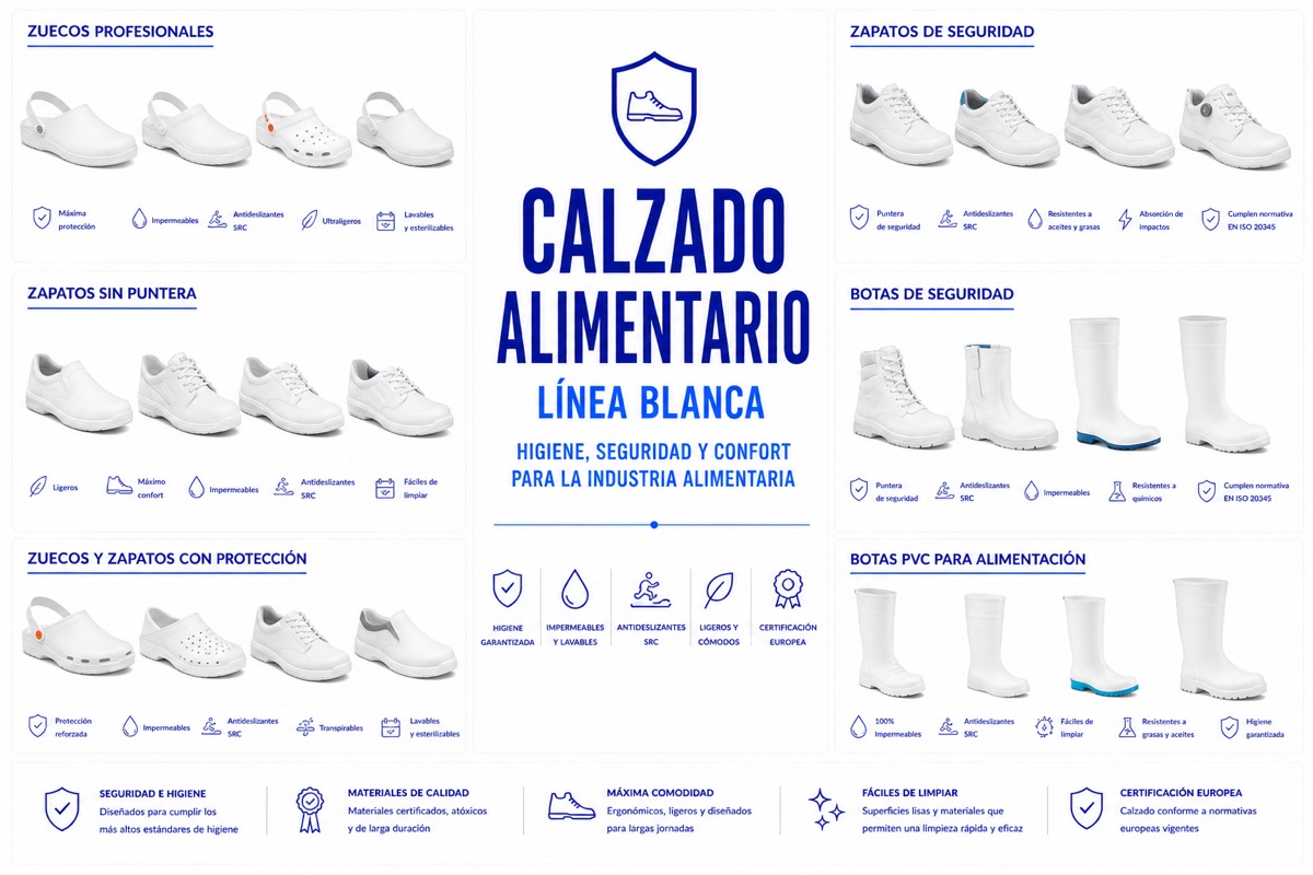 Calzado alimentario linea blanca